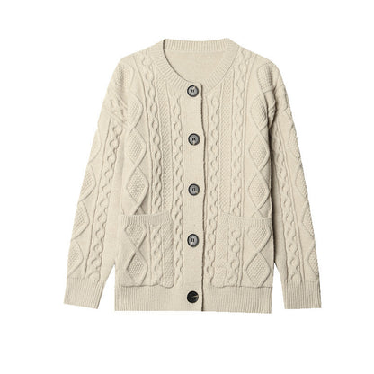 Spring And Autumn New Loose Soft Glutinous Knitted Cardigan Jacket