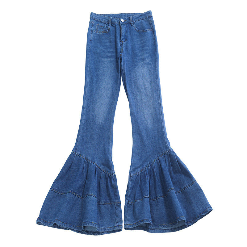 Design Sense Niche Flared Cropped Jeans