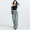 Spring New Straight Pants Mopping Jeans Trousers Lengthened